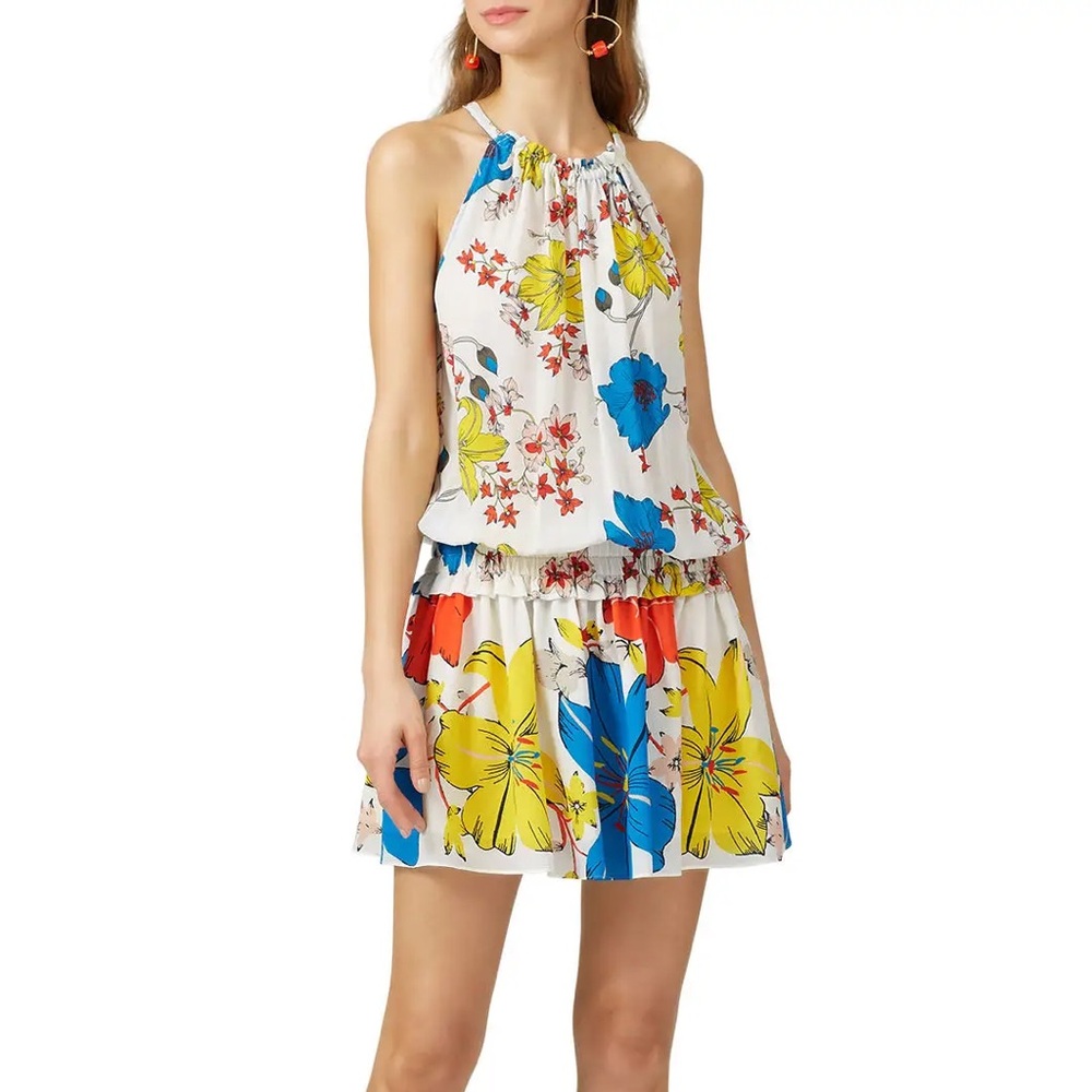 Ramy Brook Multicolor Floral Halter Dress
